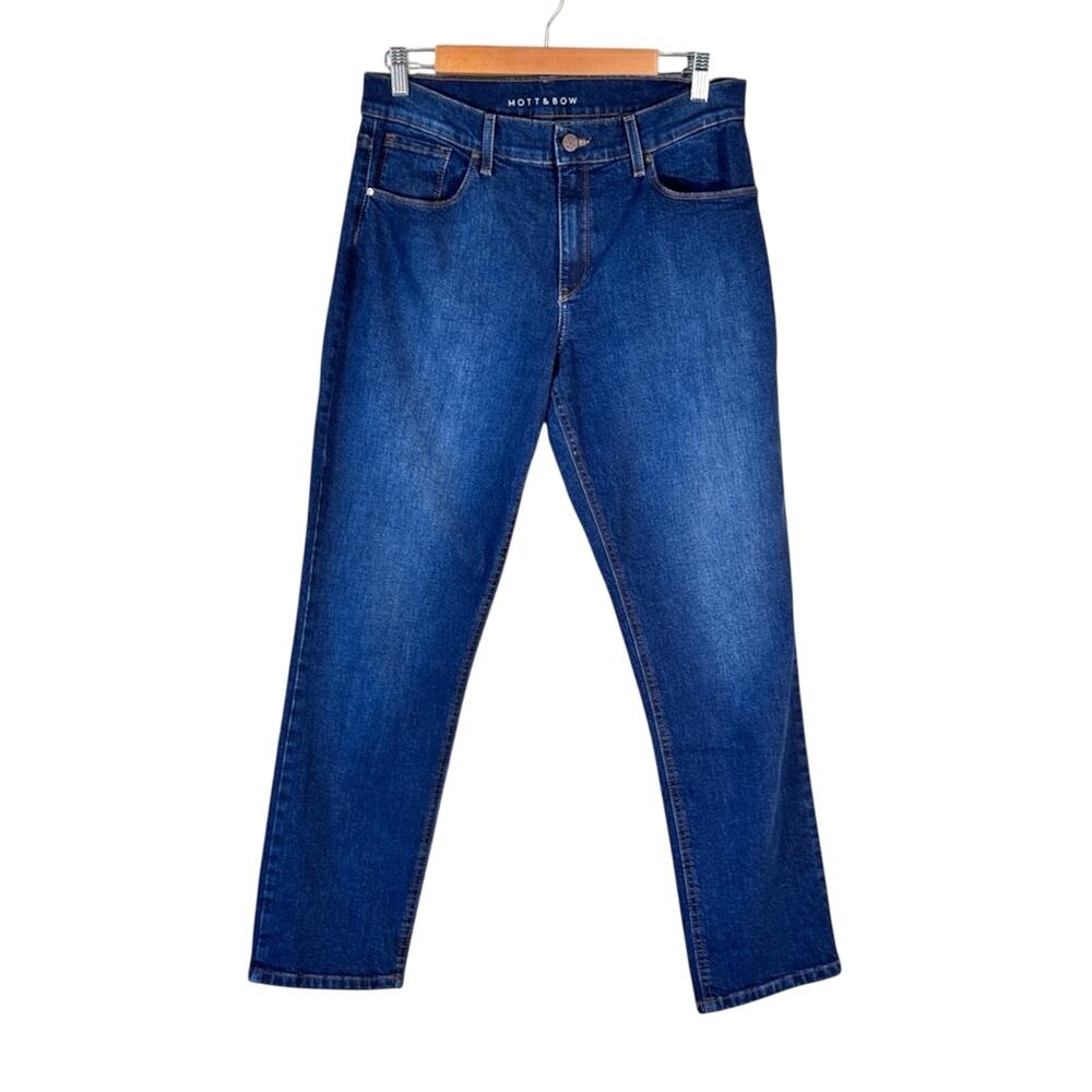 Mott & Bow Blue Boyfriend Jeans Womens 30 X 28 Casual Classic Fall Denim Basic